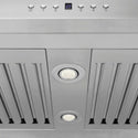 ZLINE 30 in. Convertible Vent Island Mount Range Hood in Stainless Steel & Glass, Handle Open Box-Good Condition