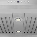 ZLINE 30 in. Convertible Vent Island Mount Range Hood in Stainless Steel & Glass Handle, Open Box-Great Condition