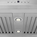 ZLINE 30 in. Convertible Vent Island Mount Range Hood in Stainless Steel & Glass (GL5i-30)