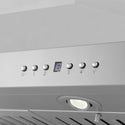 36" ZLINE CrownSound™Ducted Vent Island Mount Range Hood in Stainless Steel with Built-in Bluetooth Speakers (KL3iCRN-BT-36)