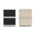 ZLINE 24 in. Touchstone 168 Can Outdoor-Rated Dual Refrigerator Drawer with Panel-Ready Doors, Open Box-Great Condition