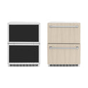 ZLINE 24 in. Touchstone 168 Can Outdoor-Rated Dual Refrigerator Drawer with Panel-Ready Doors (RDSPO-24)