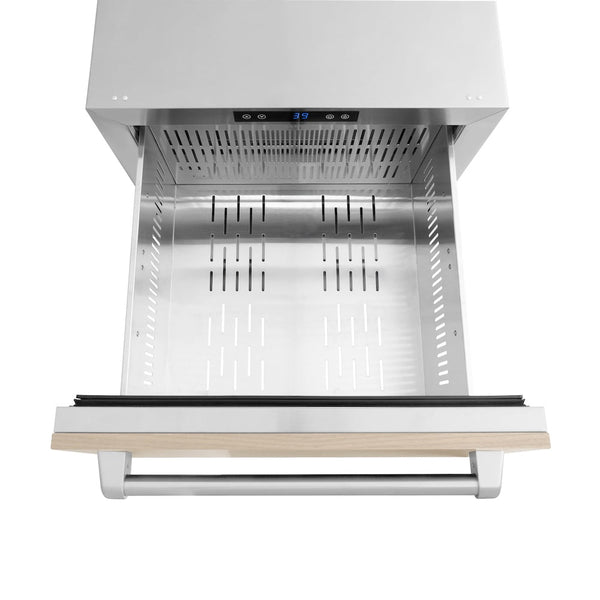 ZLINE 24 in. Touchstone 168 Can Outdoor-Rated Dual Refrigerator Drawer with Panel-Ready Doors, Open Box-Good Condition