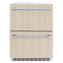 ZLINE 24 in. Touchstone 168 Can Outdoor-Rated Dual Refrigerator Drawer with Panel-Ready Doors, Open Box-Good Condition