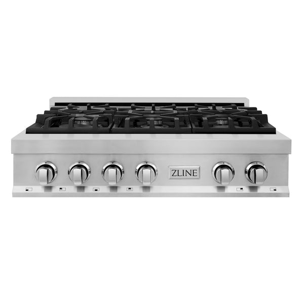 ZLINE 36 in. Legacy Gas Rangetop with 6 Burners and Porcelain Cooktop in Stainless Steel (RT36)