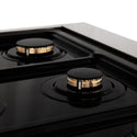 ZLINE Autograph Edition 36 in. 4.6 cu. ft. Legacy Dual Fuel Range with 6 Burner Gas Cooktop and Electric Convection Oven in Satin Stainless Steel with White Matte Door and Polished Gold Accents, Open Box-Great Condition