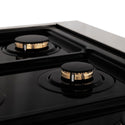 ZLINE Autograph Edition 36 in. 4.6 cu. ft. Legacy Dual Fuel Range with 6 Burner Gas Cooktop and Electric Convection Oven in Stainless Steel with White Matte Door and Matte Black Accents, Open Box-Great Condition