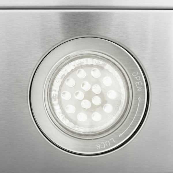 ZLINE 36” Alpine Series Under Cabinet Range Hood in Stainless Steel with Remote Control, LED lighting, and Dishwasher-Safe Baffle Filters (ALP10UC-36)