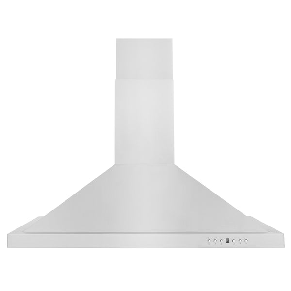 ZLINE 36" Convertible Wall Mount Range Hood in Stainless Steel with Set of 2 Charcoal Filters, LED lighting and Dishwasher-Safe Baffle Filters (KB-CF-36)