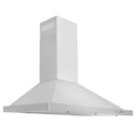 ZLINE 30" Convertible Wall Mount Range Hood in Stainless Steel with Set of 2 Charcoal Filters, LED lighting and Dishwasher-Safe Baffle Filters (KB-CF-30)