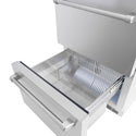 ZLINE 24 in. Touchstone 168 Can Outdoor-Rated Dual Refrigerator Drawer with Stainless Steel Doors, Open Box-Great Condition