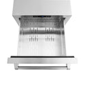 ZLINE 24 in. Touchstone 168 Can Outdoor-Rated Dual Refrigerator Drawer with Stainless Steel Doors, Open Box-Good Condition