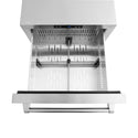 ZLINE 24 in. Touchstone 168 Can Outdoor-Rated Dual Refrigerator Drawer with Stainless Steel Doors, Open Box-Great Condition