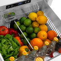 ZLINE 24 in. Touchstone 168 Can Outdoor-Rated Dual Refrigerator Drawer with Stainless Steel Doors, Open Box-Great Condition