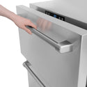 ZLINE 24 in. Touchstone 168 Can Outdoor-Rated Dual Refrigerator Drawer with Stainless Steel Doors, Open Box-Great Condition