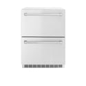 ZLINE 24 in. Touchstone 168 Can Outdoor-Rated Dual Refrigerator Drawer with Stainless Steel Doors, Open Box-Great Condition