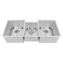 ZLINE 45 in. Breckenridge Undermount Triple Bowl Stainless Steel Kitchen Sink with Bottom Grid and Accessories (SLT-45)