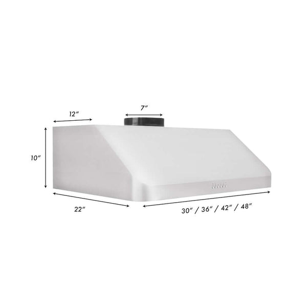ZLINE 30 in. Ducted Under Cabinet Range Hood in Stainless Steel, Open Box-Good Condition
