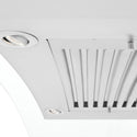 ZLINE 48" Convertible Vent Convertible Vent Wall Mount Range Hood in Stainless Steel & Glass (KN4-48)