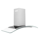ZLINE 48" Convertible Vent Convertible Vent Wall Mount Range Hood in Stainless Steel & Glass (KN4-48)