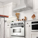 ZLINE 36 in. Professional Convertible Vent Wall Mount Range Hood in Stainless Steel, Open Box-Good Condition