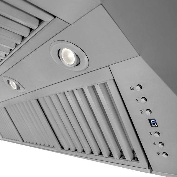 ZLINE 48" Professional Convertible Vent Wall Mount Range Hood in Stainless Steel (597-48)