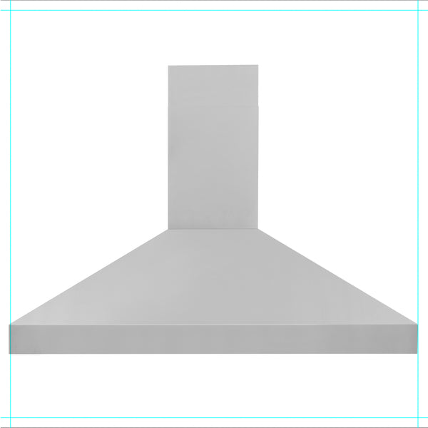 ZLINE 48" Professional Convertible Vent Wall Mount Range Hood in Stainless Steel (597-48)