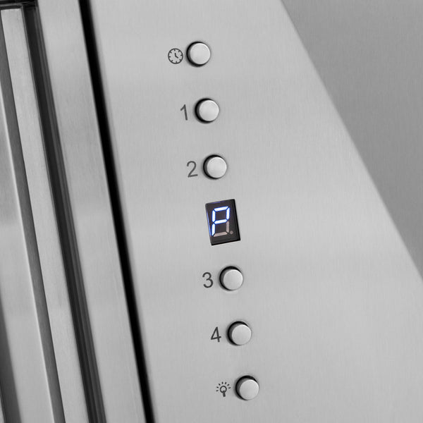 ZLINE Autograph Edition 30" Stainless Steel Range Hood with Stainless Steel Shell and Champagne Bronze Handle (8654STZ-30-CB)