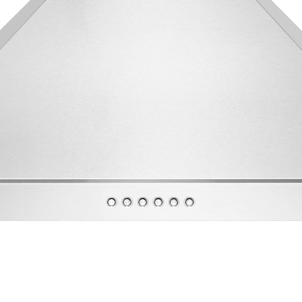 ZLINE 30” Alpine Series Convertible Wall Mount Range Hood in Stainless Steel with Remote Control, LED lighting, and Dishwasher-Safe Baffle Filters (ALP10WL-30)