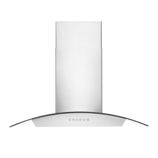 ZLINE 36” Alpine Series Convertible Wall Mount Range Hood in Stainless Steel with Remote Control, LED lighting, and Dishwasher-Safe Baffle Filters (ALP70WL-36)
