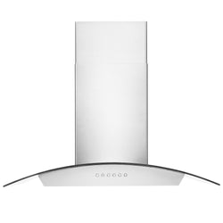 ZLINE 30” Alpine Series Convertible Wall Mount Range Hood in Stainless Steel with Remote Control, LED lighting, and Dishwasher-Safe Baffle Filters (ALP70WL-30)