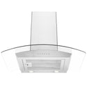 ZLINE 30” Alpine Series Convertible Wall Mount Range Hood in Stainless Steel with Remote Control, LED lighting, and Dishwasher-Safe Baffle Filters (ALP70WL-30)