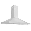 ZLINE 48" Convertible Wall Mount Range Hood in Stainless Steel with Set of 2 Charcoal Filters, LED lighting and Dishwasher-Safe Baffle Filters (KB-CF-48)