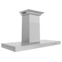 48" ZLINE CrownSound™Ducted Vent Wall Mount Range Hood in Stainless Steel with Built-in Bluetooth Speakers (KECRN-BT-48)