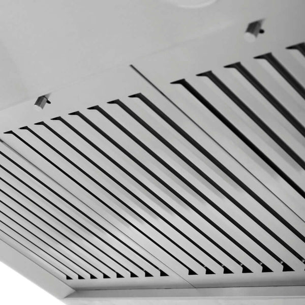 ZLINE 36 in. Convertible Vent Wall Mount Range Hood in Stainless Steel, Handle Open Box-Good Condition