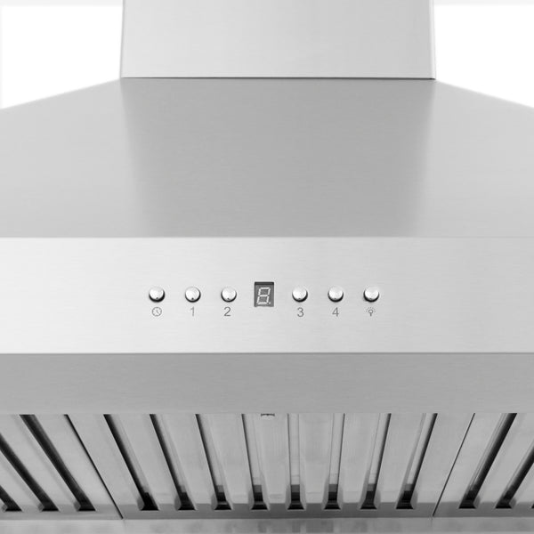 ZLINE 30 in. Convertible Vent Wall Mount Range Hood in Stainless Steel Handle, Open Box-Great Condition