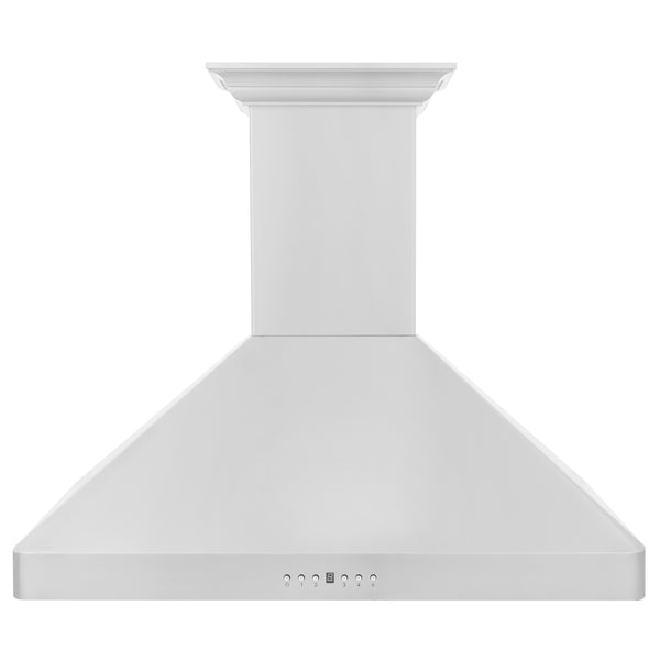 36" ZLINE CrownSound™Ducted Vent Wall Mount Range Hood in Stainless Steel with Built-in Bluetooth Speakers (KF2CRN-BT-36)