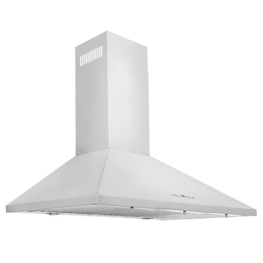 ZLINE 30 in. Convertible Vent Convertible Vent Wall Mount Range Hood in Stainless Steel, Handle Open Box-Good Condition