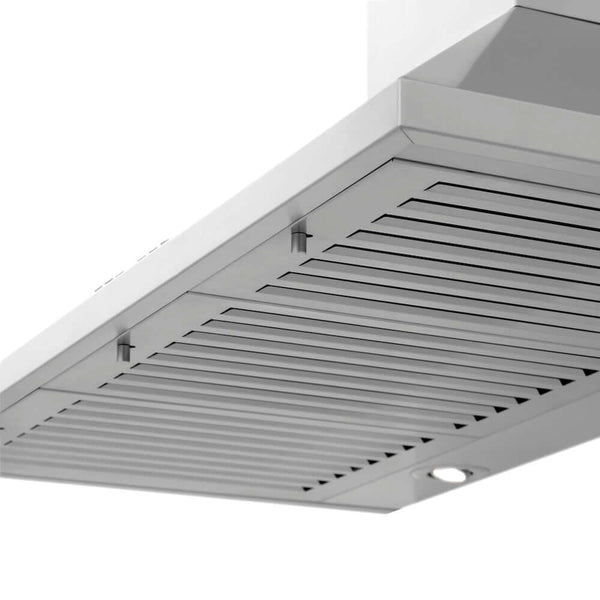 ZLINE 30 in. Convertible Vent Convertible Vent Wall Mount Range Hood in Stainless Steel, Handle Open Box-Good Condition