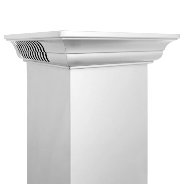 36" ZLINE CrownSound™Ducted Vent Wall Mount Range Hood in Stainless Steel with Built-in Bluetooth Speakers (KL3CRN-BT-36)