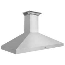 48" ZLINE CrownSound™Ducted Vent Wall Mount Range Hood in Stainless Steel with Built-in Bluetooth Speakers (KL3CRN-BT-48)