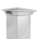 30" ZLINE CrownSound™Ducted Vent Wall Mount Range Hood in Stainless Steel with Built-in Bluetooth Speakers (KZCRN-BT-30)