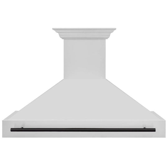 ZLINE Autograph Edition 48" Stainless Steel Range Hood with Stainless Steel Shell and Matte Black Handle (8654STZ-48-MB)