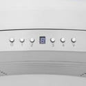 36" ZLINE CrownSound™Ducted Vent Wall Mount Range Hood in Stainless Steel with Built-in Bluetooth Speakers (KN4CRN-BT-36)