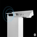36" ZLINE CrownSound™Ducted Vent Wall Mount Range Hood in Stainless Steel with Built-in Bluetooth Speakers (697CRN-BT-36)