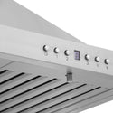 ZLINE 36 in. Convertible Vent Outdoor Approved Wall Mount Range Hood in Stainless Steel, Handle Open Box-Good Condition