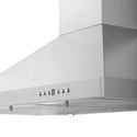 ZLINE 36 in. Convertible Vent Wall Mount Range Hood in Stainless Steel, Handle Open Box-Good Condition