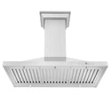ZLINE 36" Convertible Vent Wall Mount Range Hood in Stainless Steel with Crown Molding (KBCRN-36)