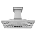 36" ZLINE CrownSound™Ducted Vent Wall Mount Range Hood in Stainless Steel with Built-in Bluetooth Speakers (KBCRN-BT-36)
