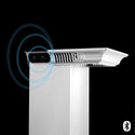 36" ZLINE CrownSound™Ducted Vent Wall Mount Range Hood in Stainless Steel with Built-in Bluetooth Speakers (KL3CRN-BT-36)